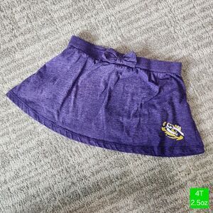 Louisiana State University LSU Tigers toddler girls skort purple size 4T